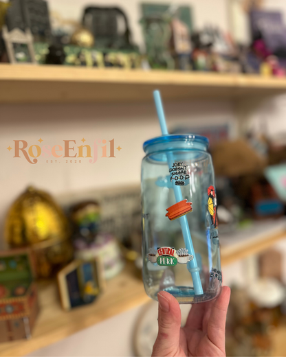Friends - Version Séries TV - verre PLASTIQUE avec paille et couvercle