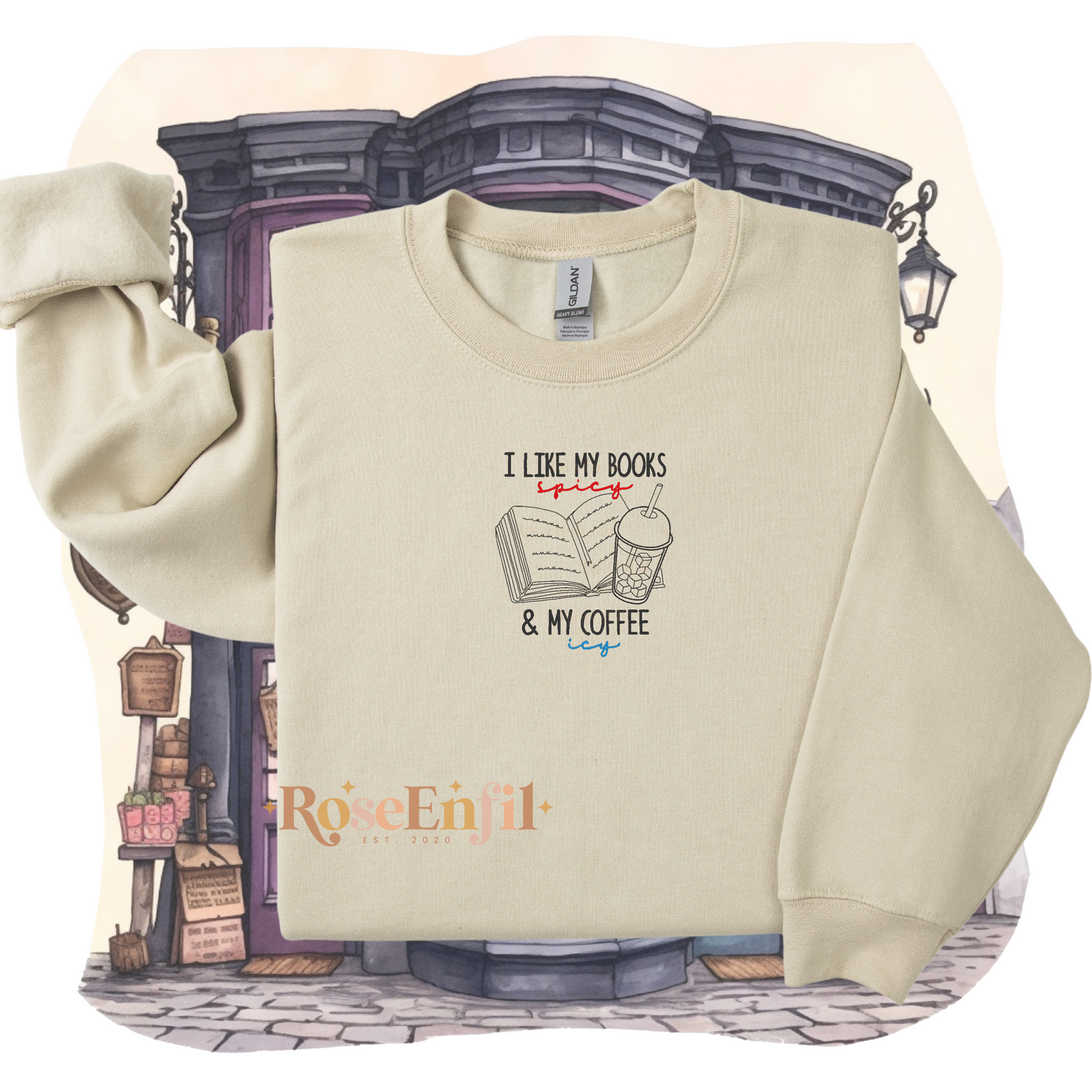 Café glacé et lecture - Collection livres -  Plusieurs couleurs