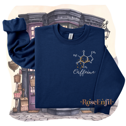 Molécule caféine  - Broderie passion -  Plusieurs couleurs