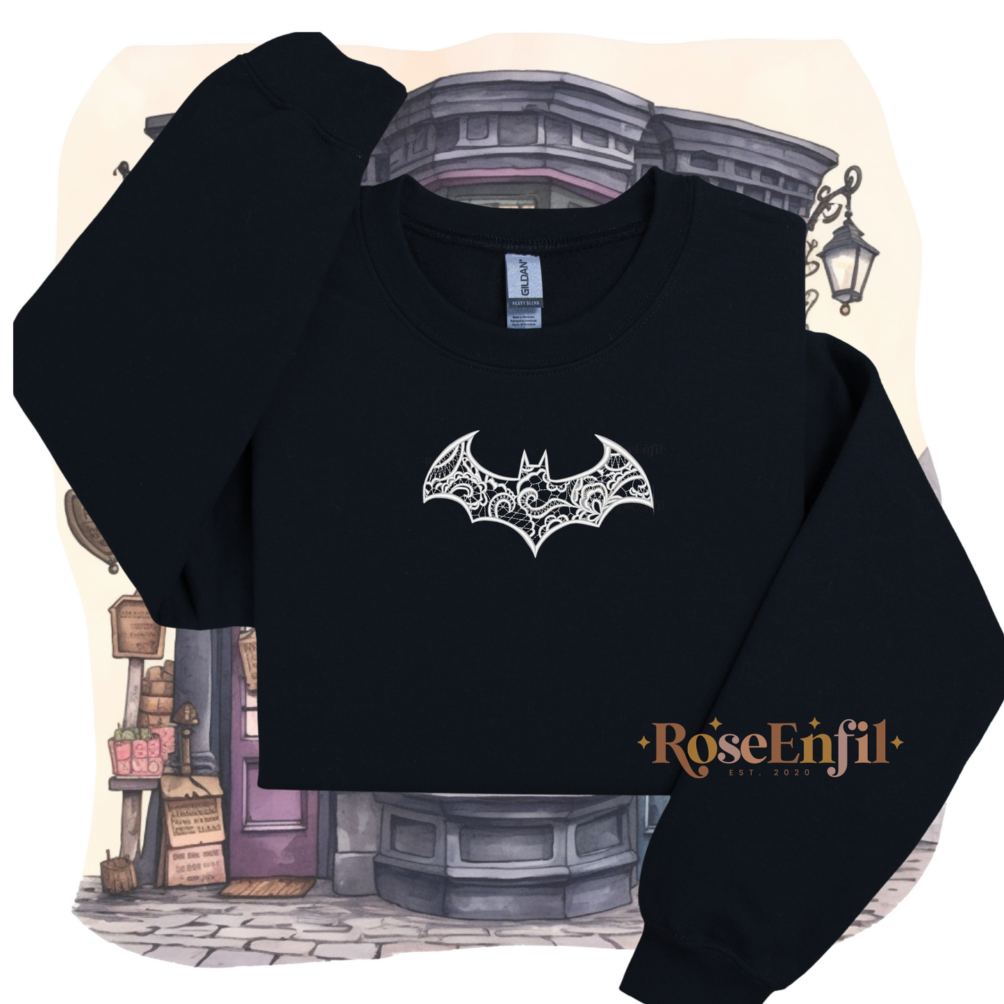 Chauve- Souris  - Broderie Spooky  -  Plusieurs couleurs