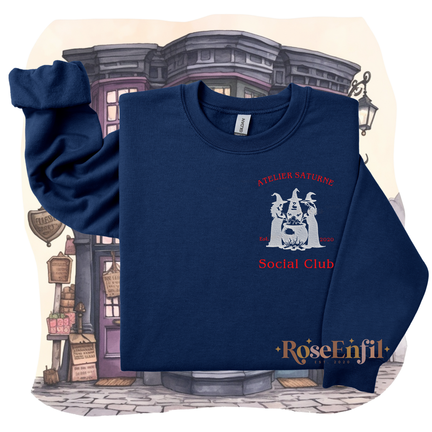 Atelier Saturne - Club Social (CREWNECK OU TSHIRT)