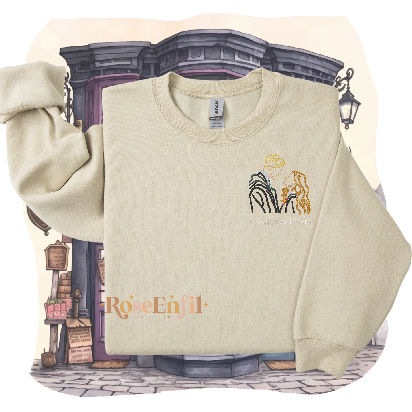 Amour interdit (avec ou sans texte) - Collection broderie magique- plusieurs couleurs