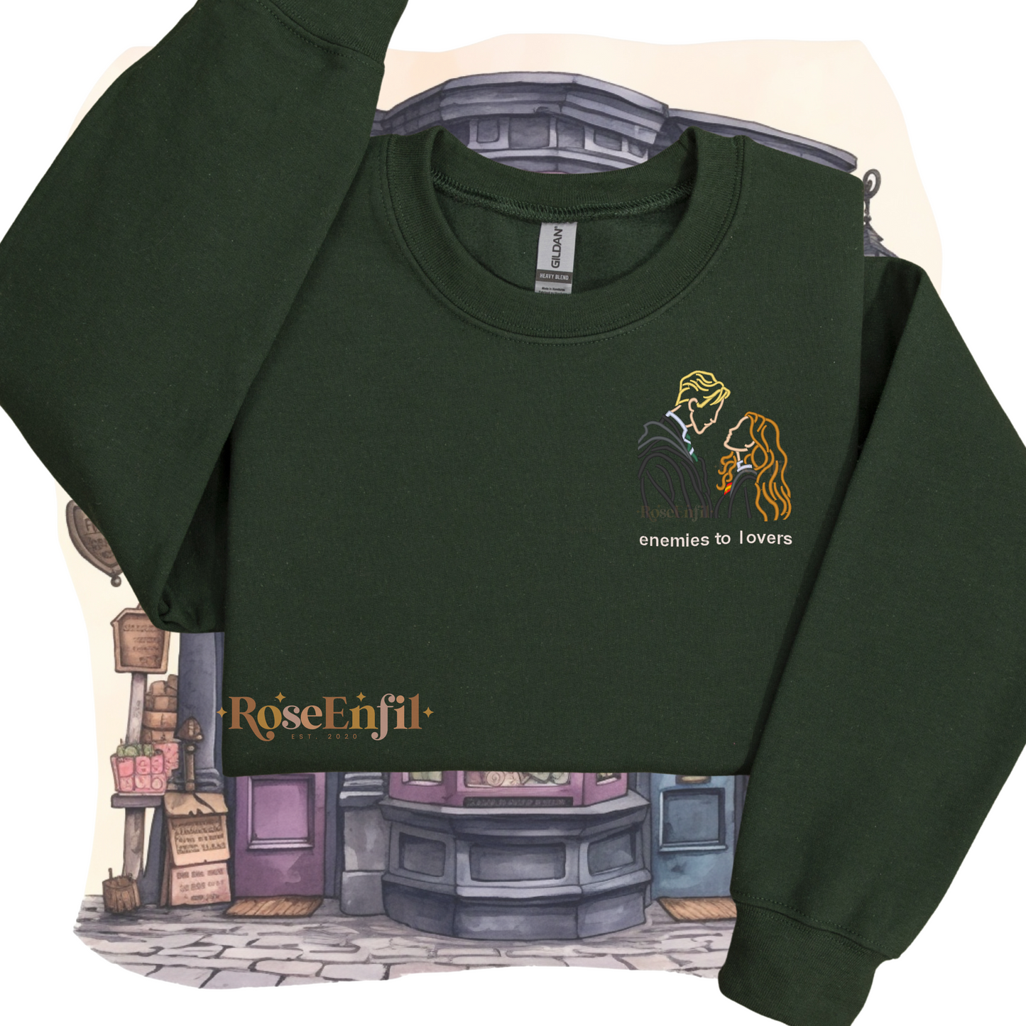 Amour interdit (avec ou sans texte) - Collection broderie magique- plusieurs couleurs