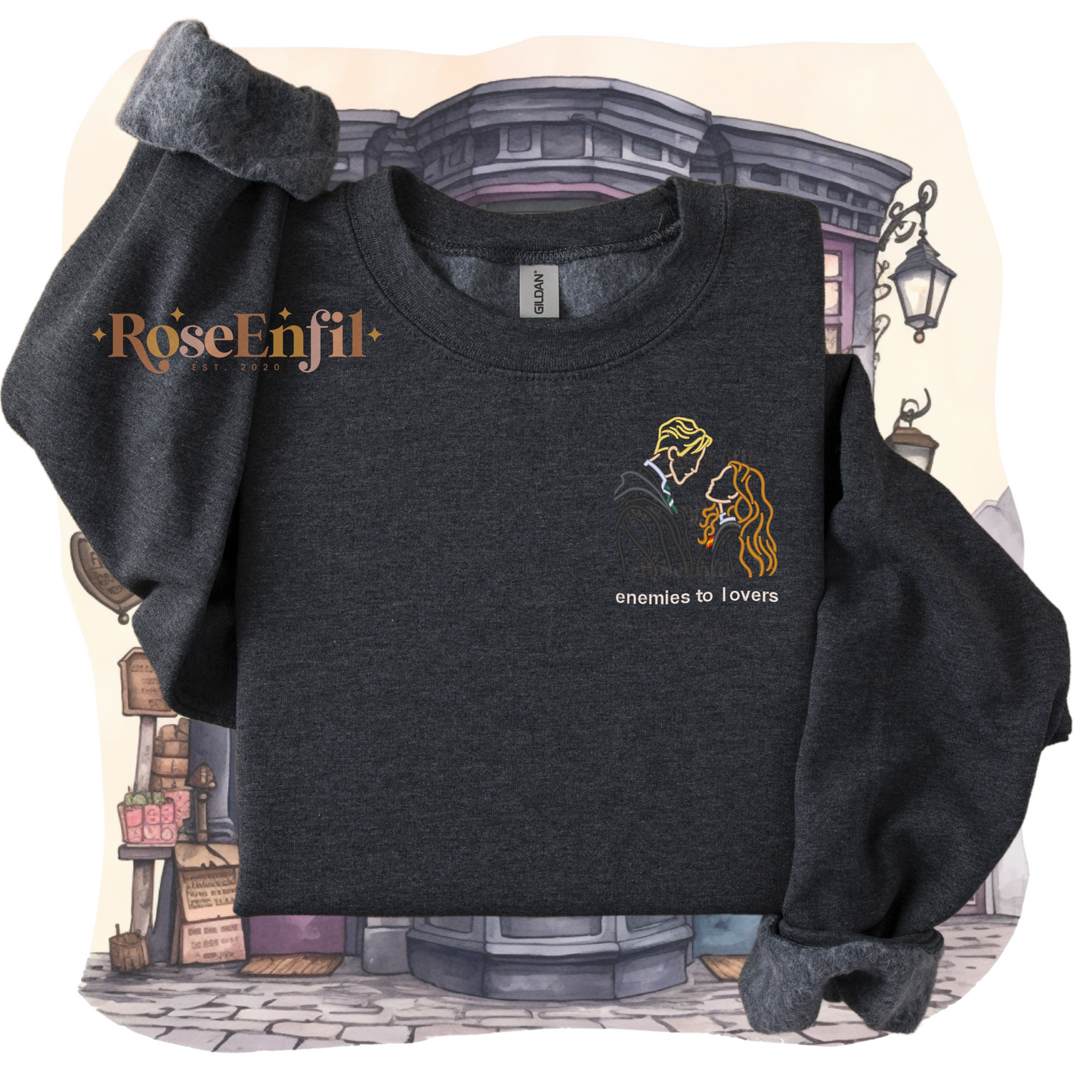 Amour interdit (avec ou sans texte) - Collection broderie magique- plusieurs couleurs