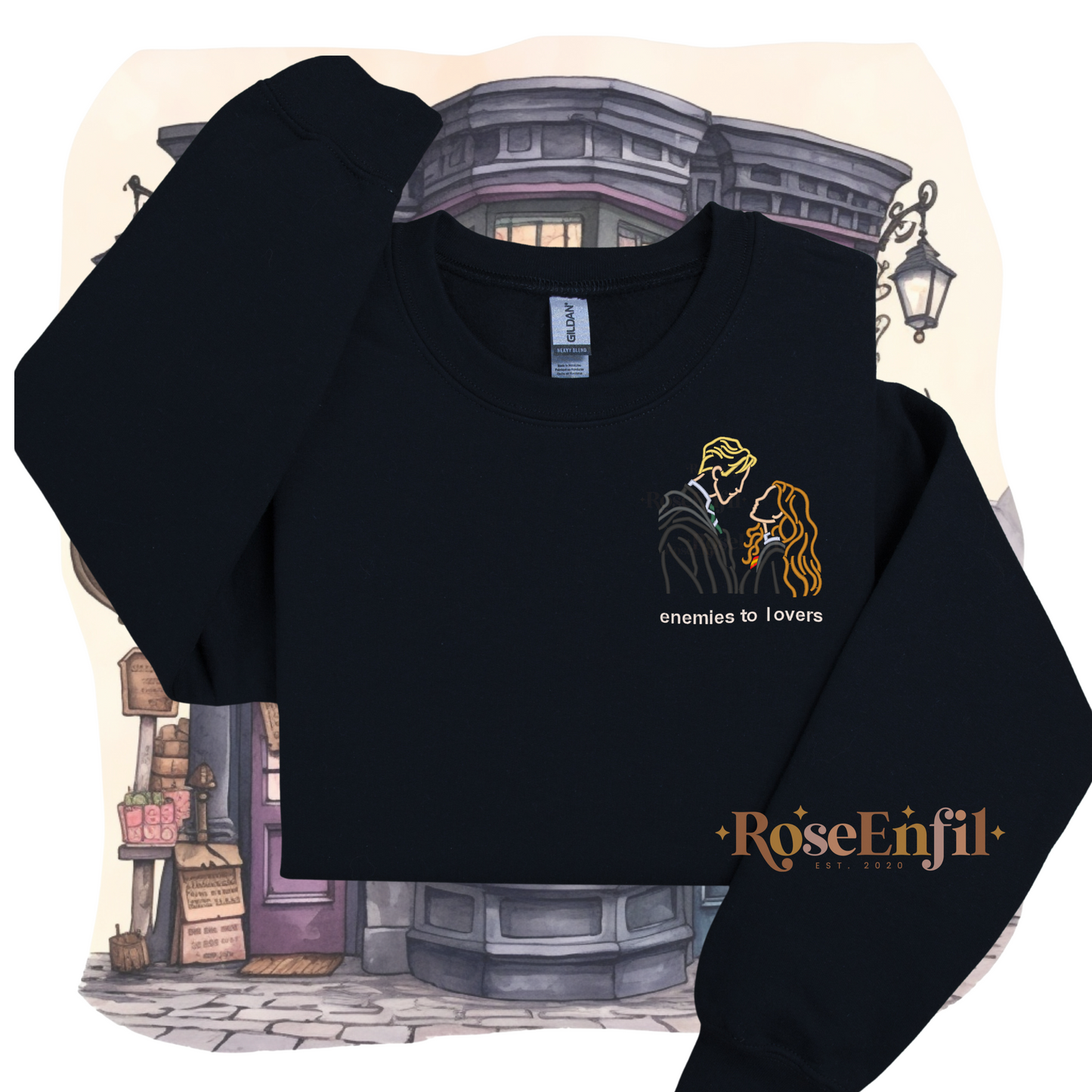 Amour interdit (avec ou sans texte) - Collection broderie magique- plusieurs couleurs
