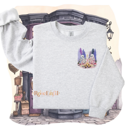 Fantôme en camping  - Collection broderie spooky - plusieurs couleurs