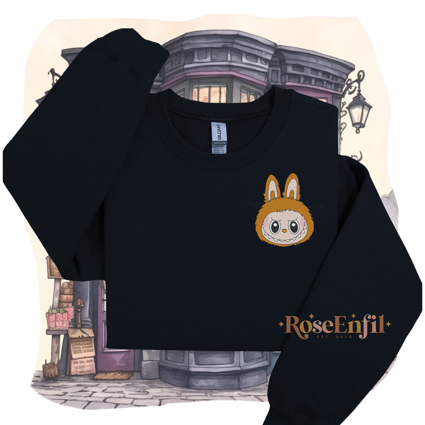 Tête mascotte mignonne (choix de couleur)- Collection broderie tendance - Plusieurs couleurs
