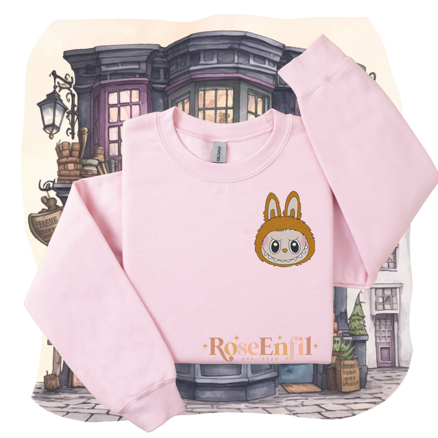 Tête mascotte mignonne (choix de couleur)- Collection broderie tendance - Plusieurs couleurs