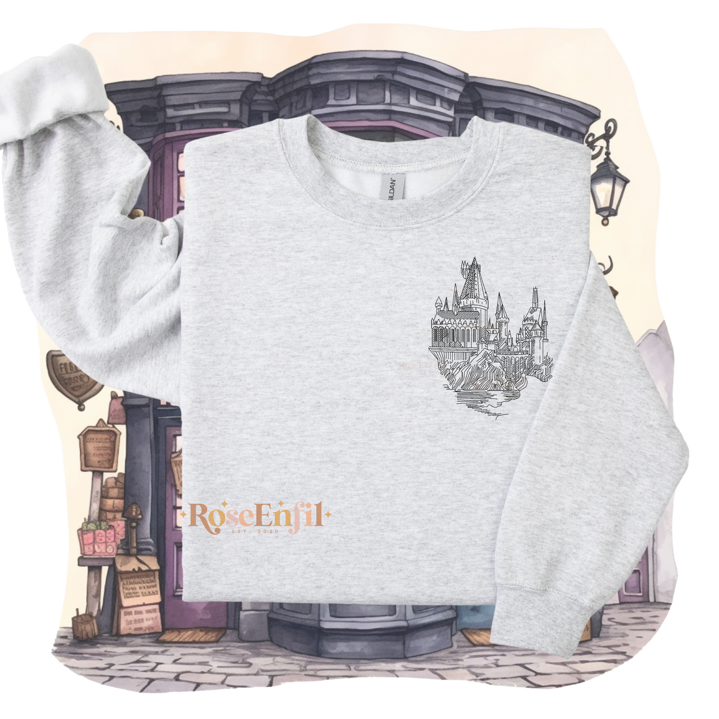 Château magique (école de magie) - Collection broderie magique  - Plusieurs couleurs