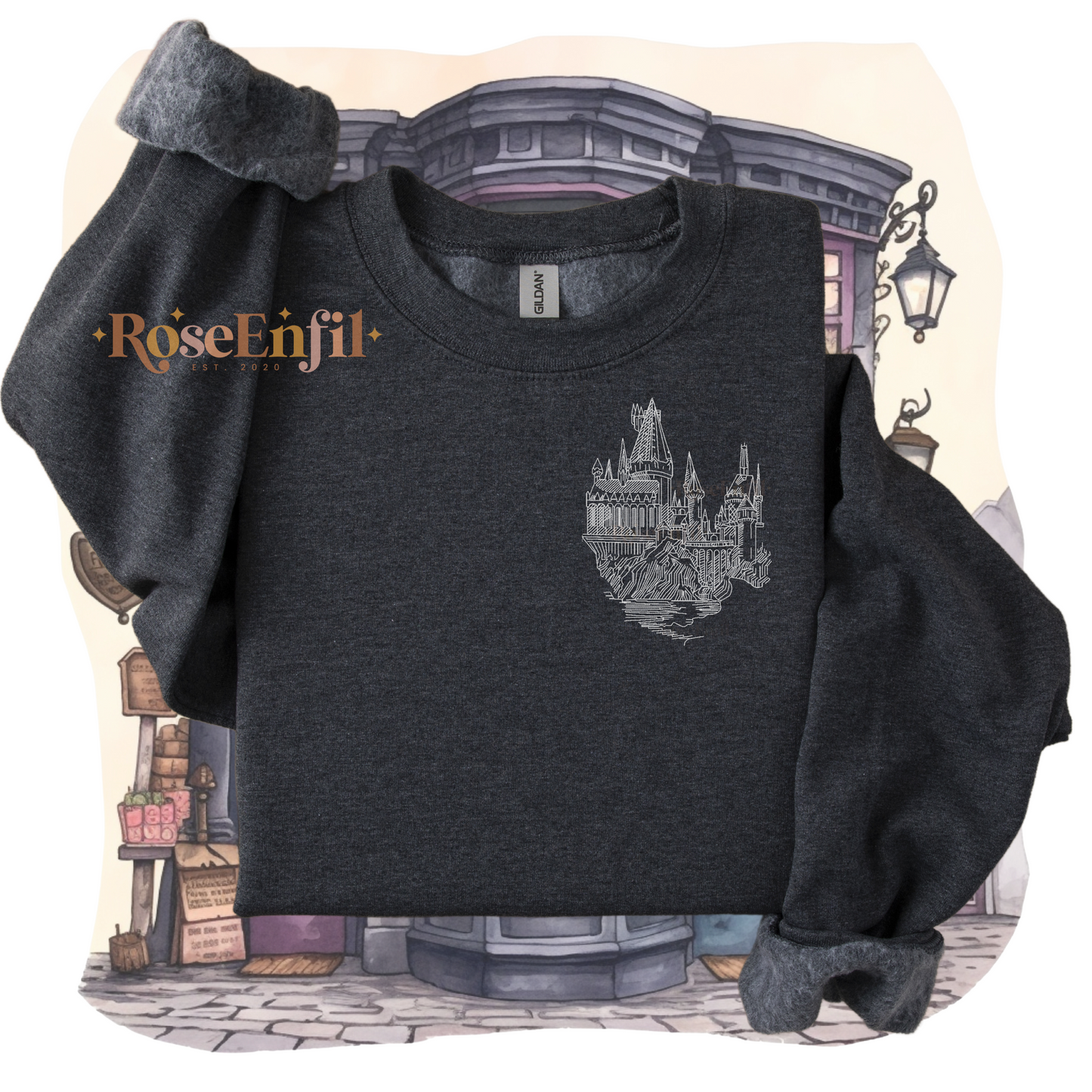 Château magique (école de magie) - Collection broderie magique  - Plusieurs couleurs