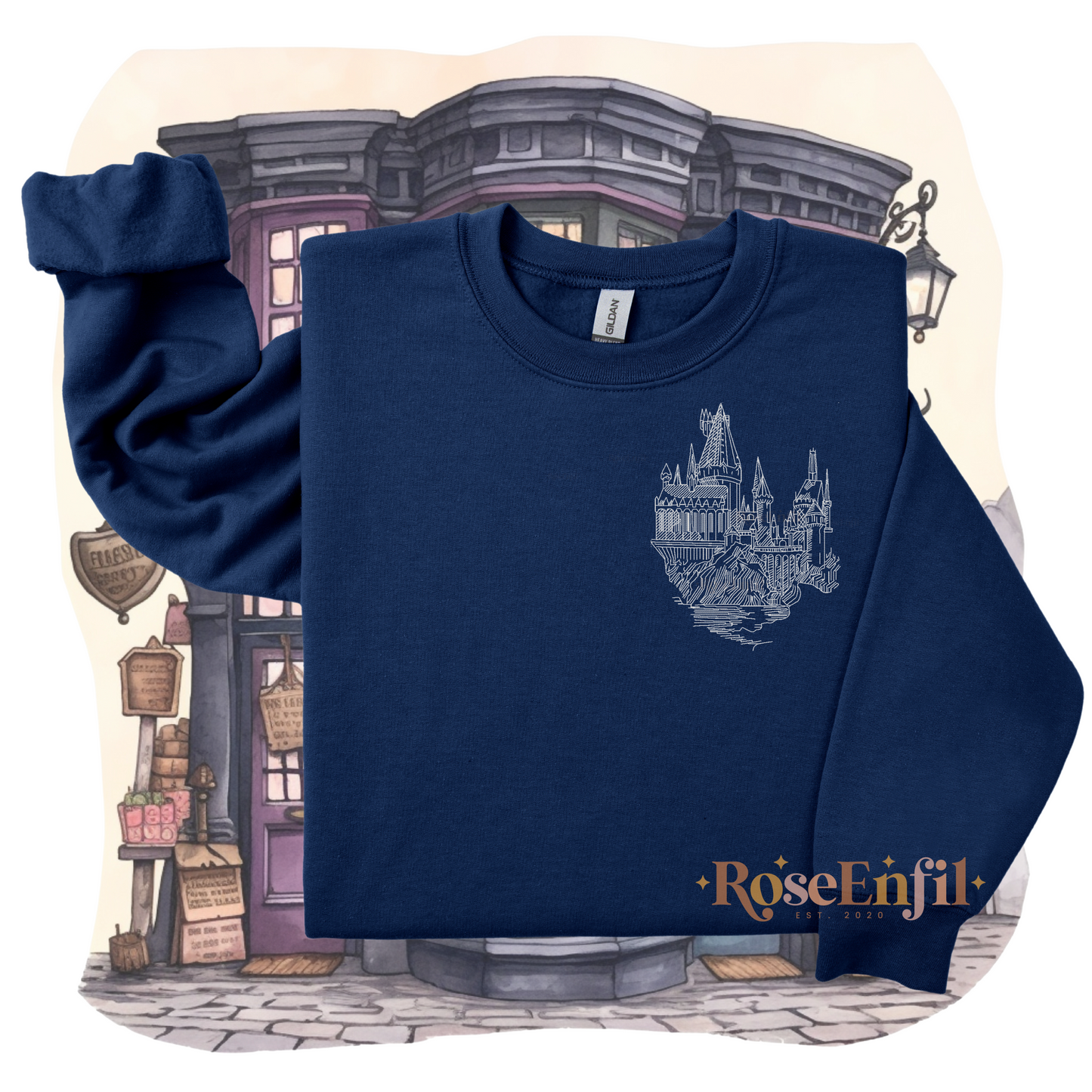 Château magique (école de magie) - Collection broderie magique  - Plusieurs couleurs