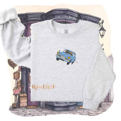 Voiture volante - Épisode 2 à la poursuite du train - Collection broderie magique  - Plusieurs couleurs