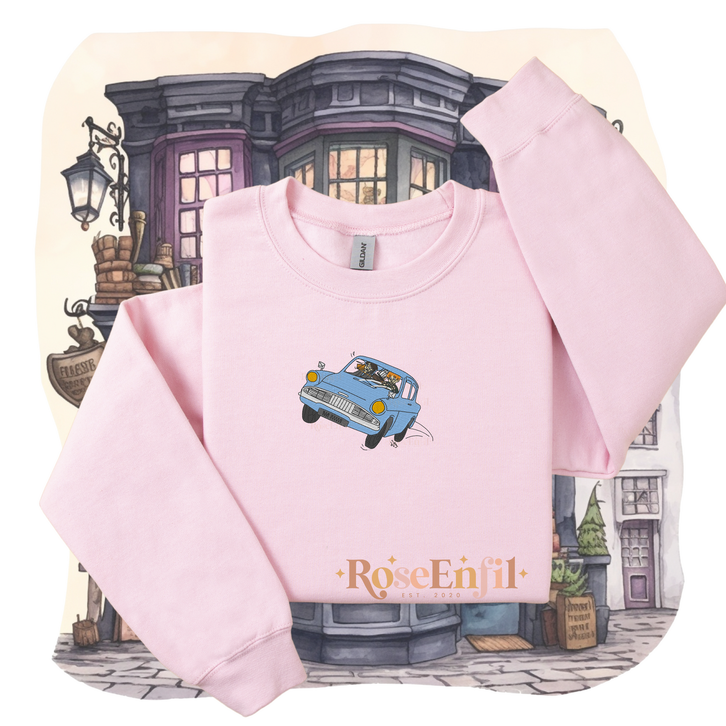 Voiture volante - Épisode 2 à la poursuite du train - Collection broderie magique  - Plusieurs couleurs