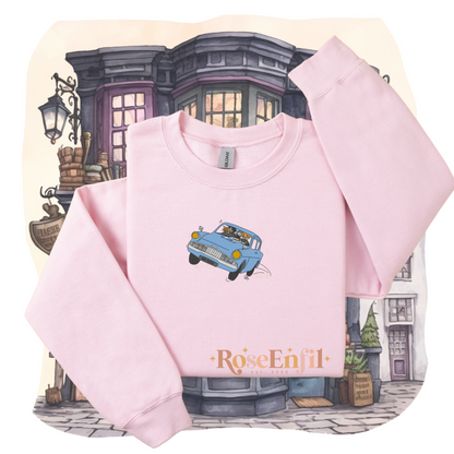 Voiture volante - Épisode 2 à la poursuite du train - Collection broderie magique  - Plusieurs couleurs