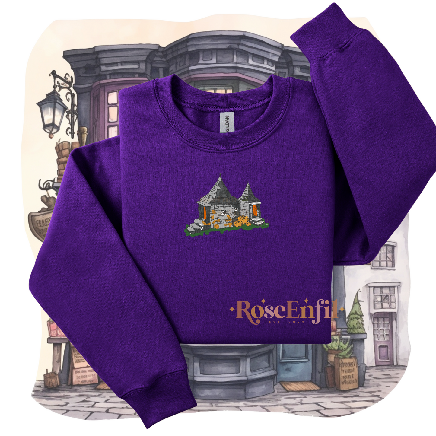 Maison magique Hagrid - Collection broderie magique automne  - Plusieurs couleurs