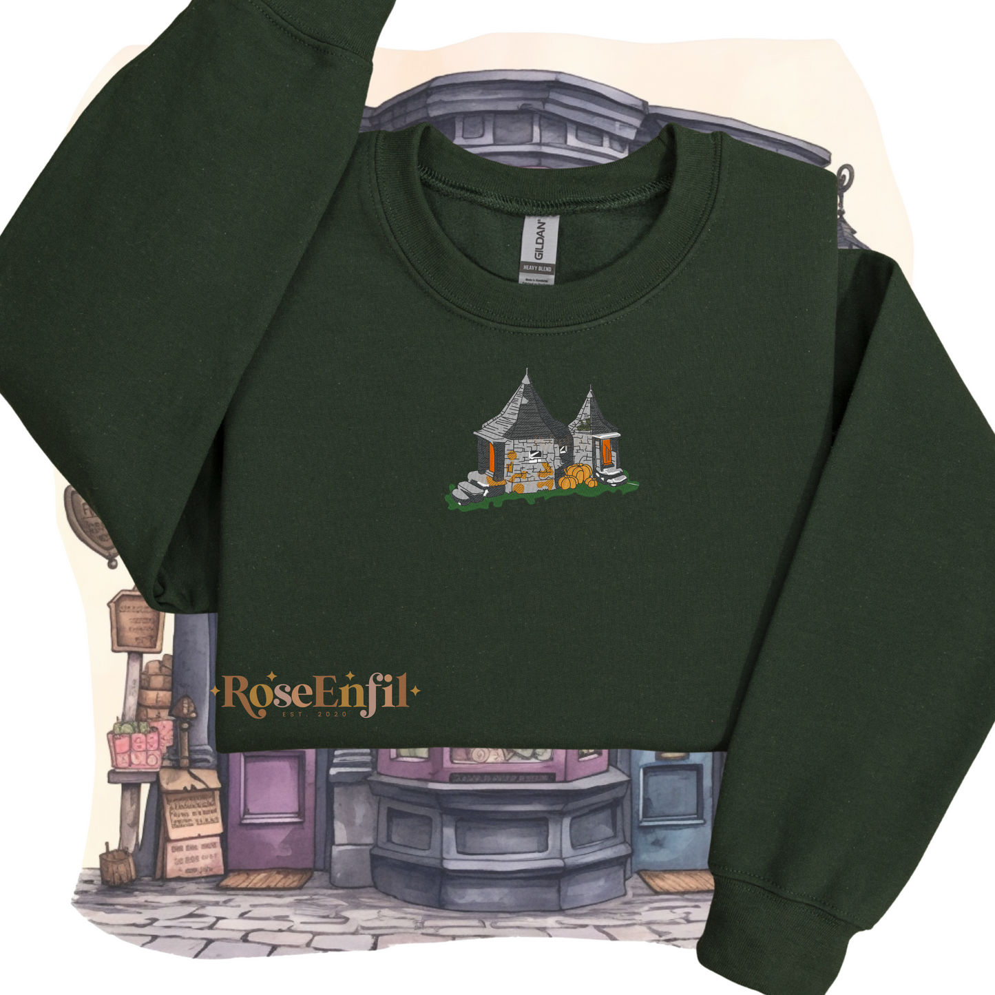 Maison magique Hagrid - Collection broderie magique automne  - Plusieurs couleurs