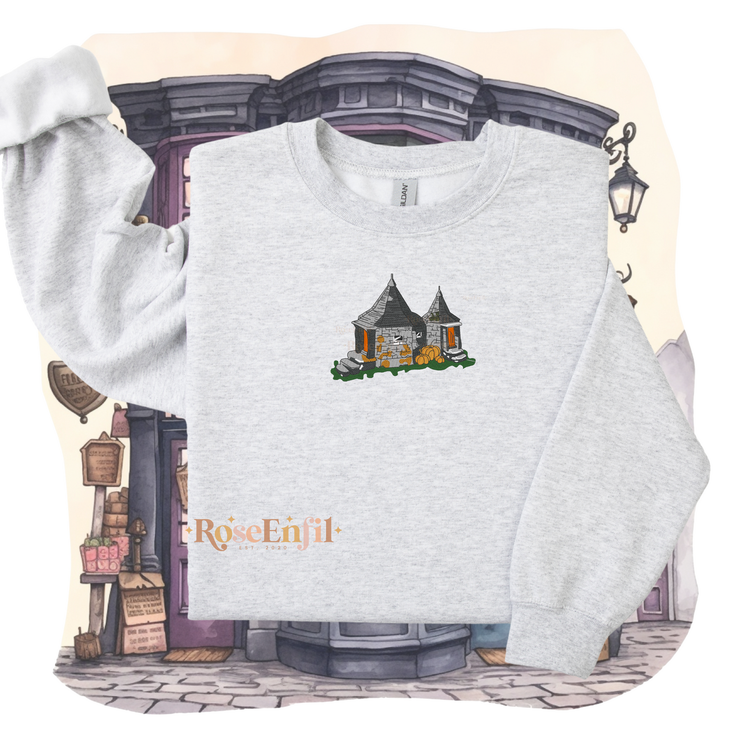 Maison magique Hagrid - Collection broderie magique automne  - Plusieurs couleurs
