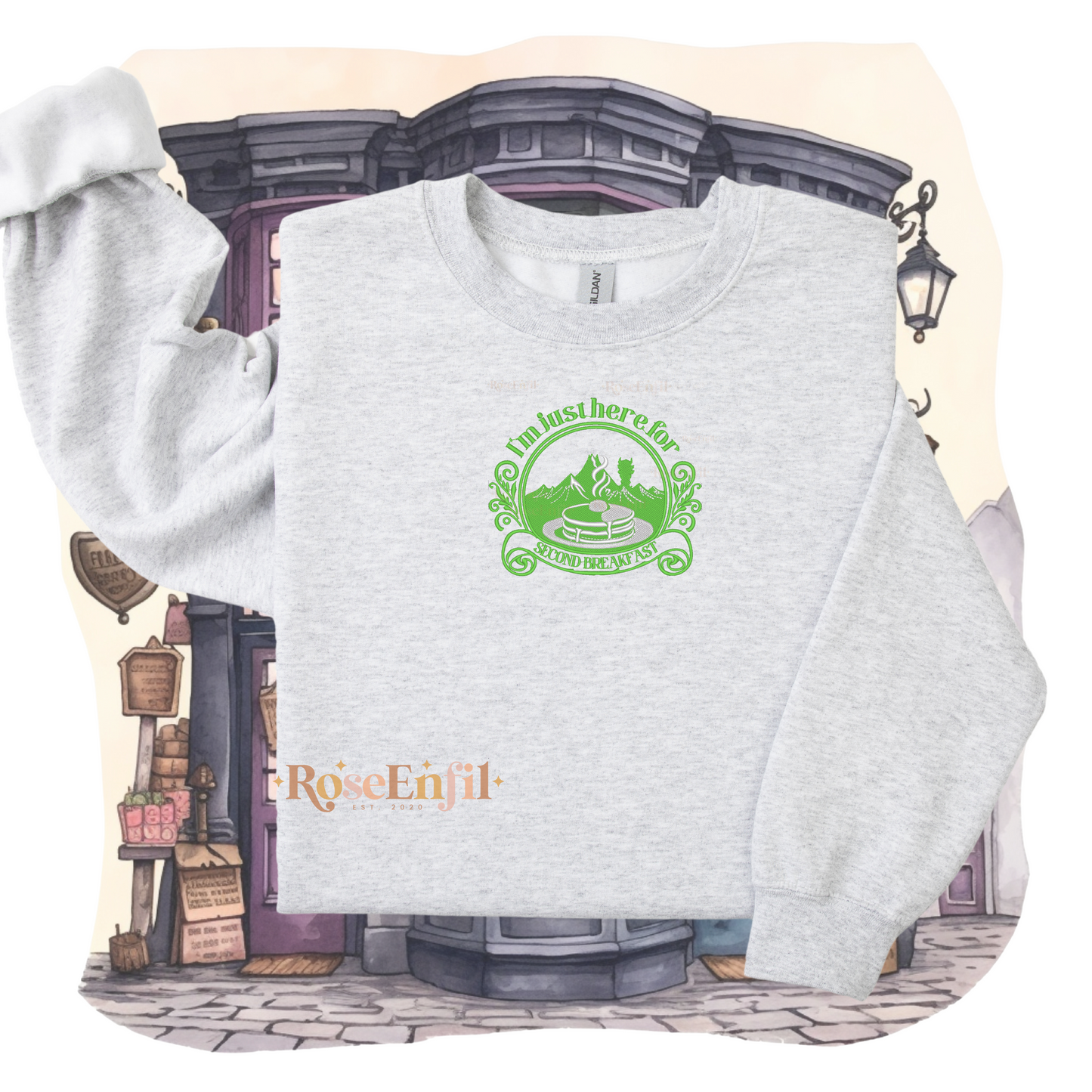 Deuxième petit-déjeuner  -  Collection broderie de la contrée- Plusieurs couleurs