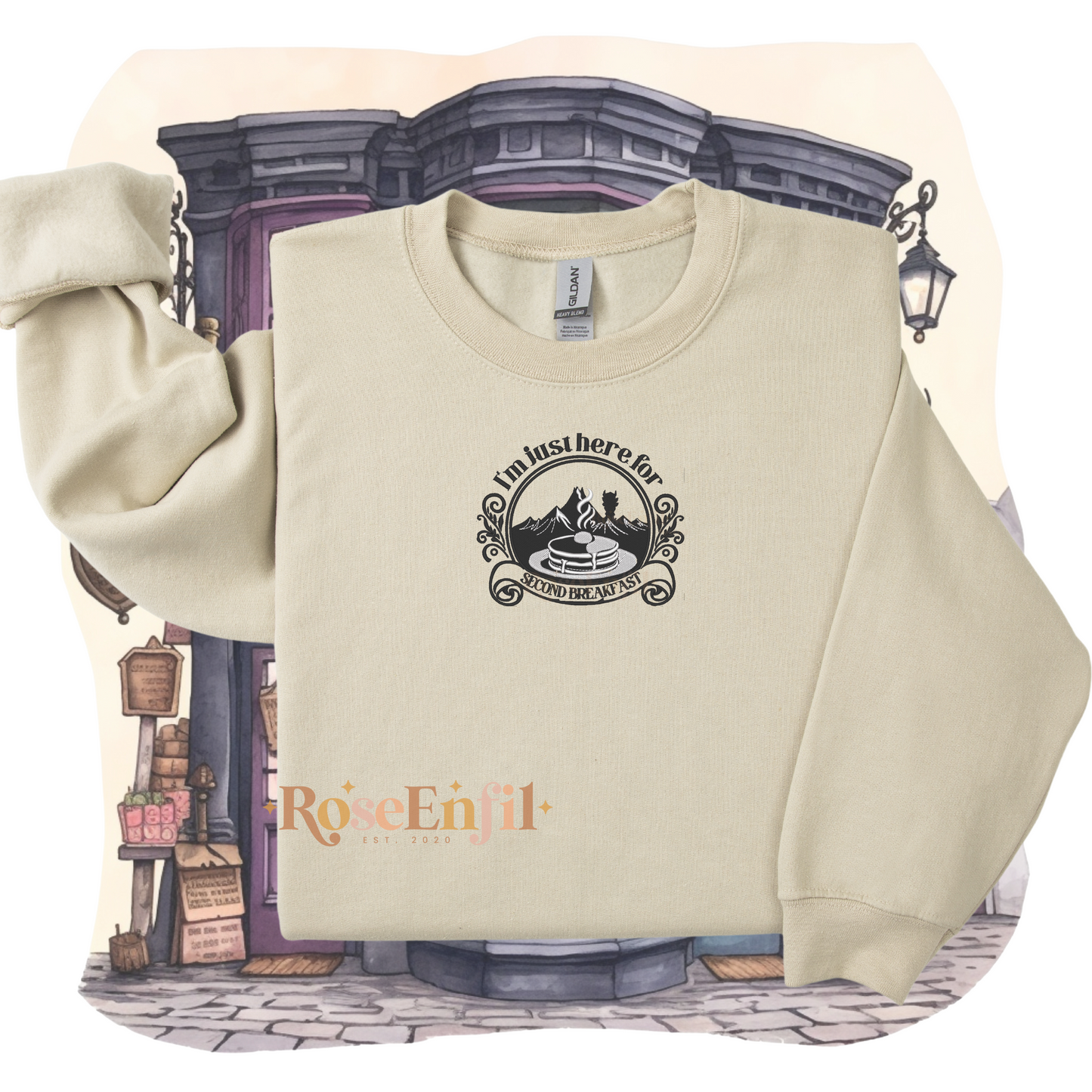 Deuxième petit-déjeuner  -  Collection broderie de la contrée- Plusieurs couleurs