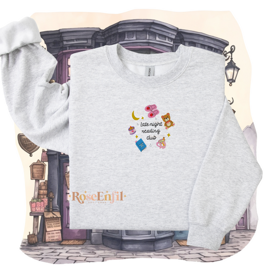 Club de lecture du soir -  Collection broderie livres - Plusieurs couleurs