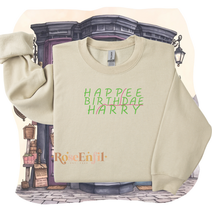 Joyeux anniversaire Harry (2025)-  Collection broderie magique - Plusieurs couleurs