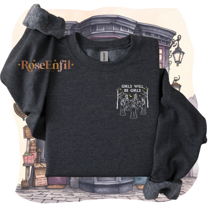 Les filles seront des filles v2 - Collection broderie spooky - Plusieurs couleurs
