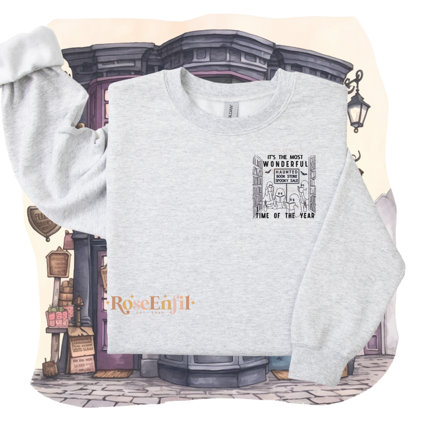 Le temps de l'année le plus merveilleux (fantômes et livres)  - Collection livres et Halloween (automne et spooky) - Plusieurs couleurs