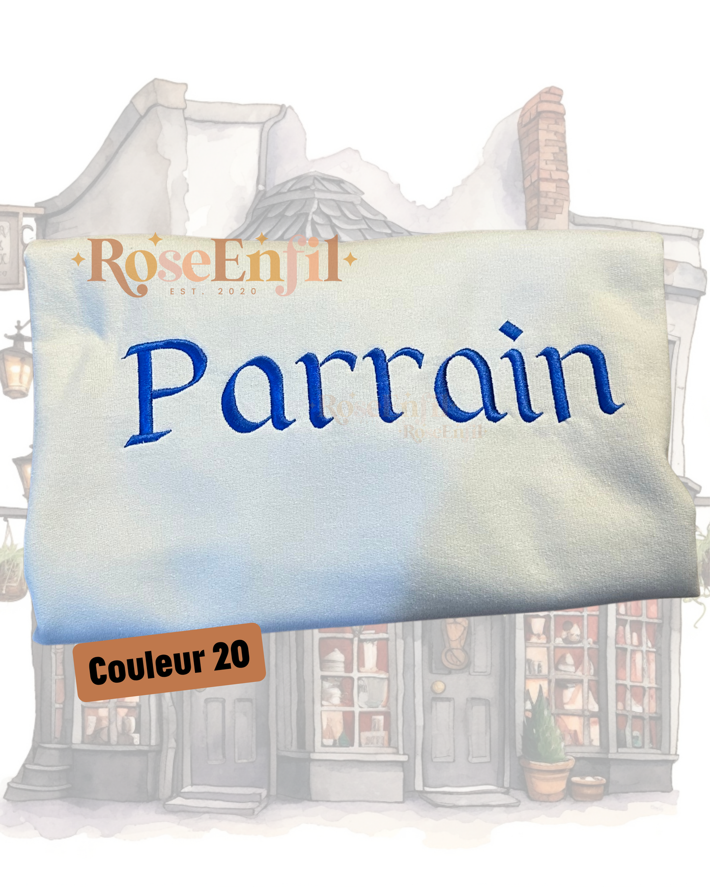 Marraine - Parrain - (option papa - maman et autres disponibles) - Collection Famille - Plusieurs couleurs