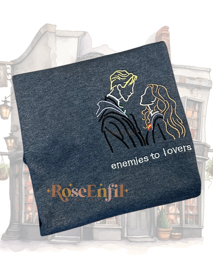 Enemies to lovers (with or without text) - Magic embroidery collection - several colors

