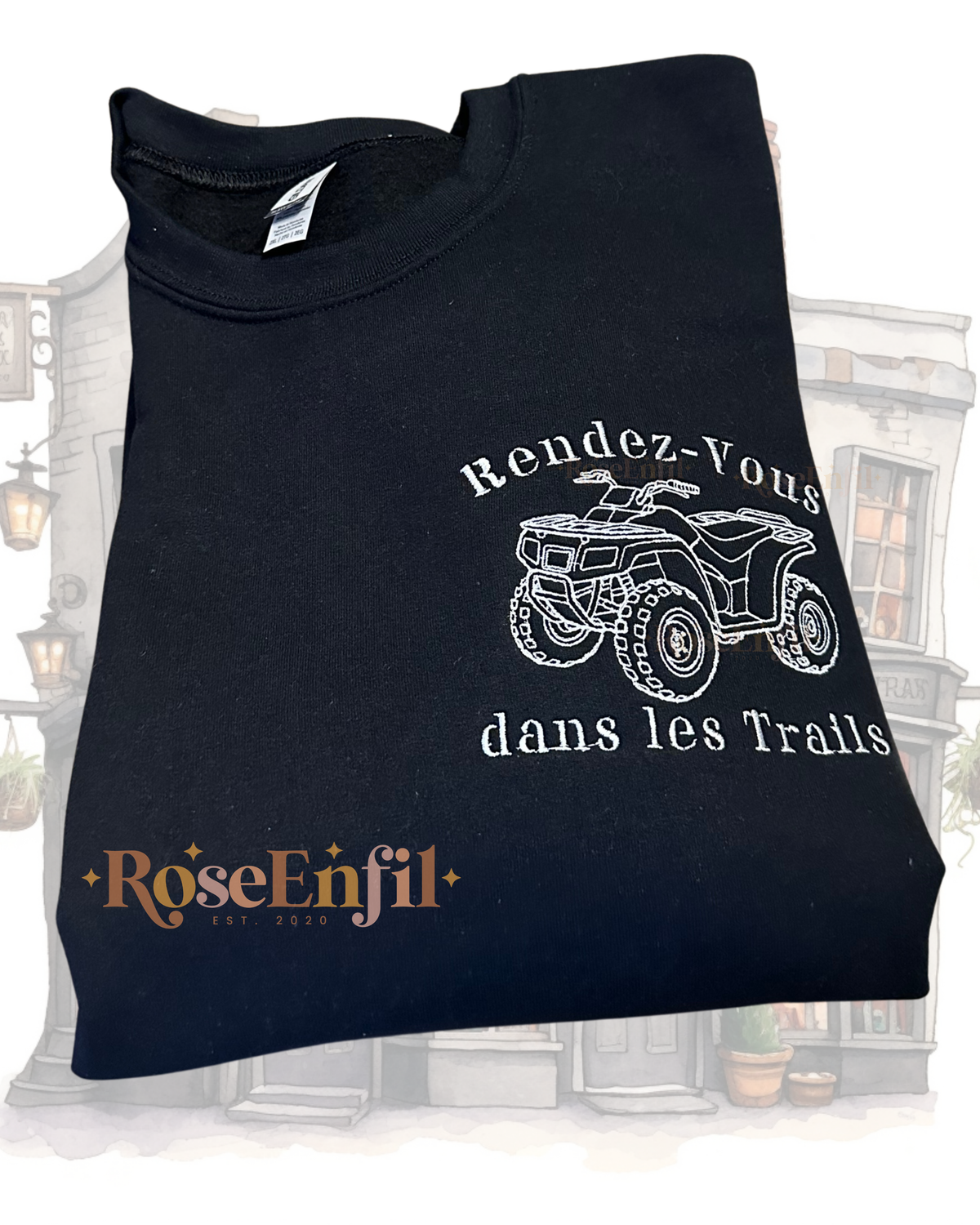 RDV dans les trails -   Collection broderie de nos régions QC - Canada -  Plusieurs couleurs