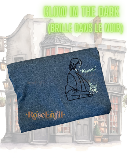Toujours - always  avec biche (sortilège de protection) - Gris foncé