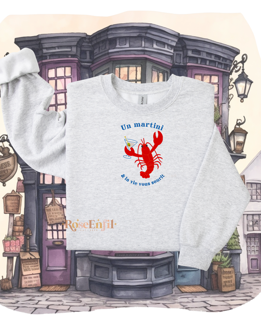Homard, La vie vous sourit-  Collection broderie de nos régions QC - Canada -  Plusieurs couleurs